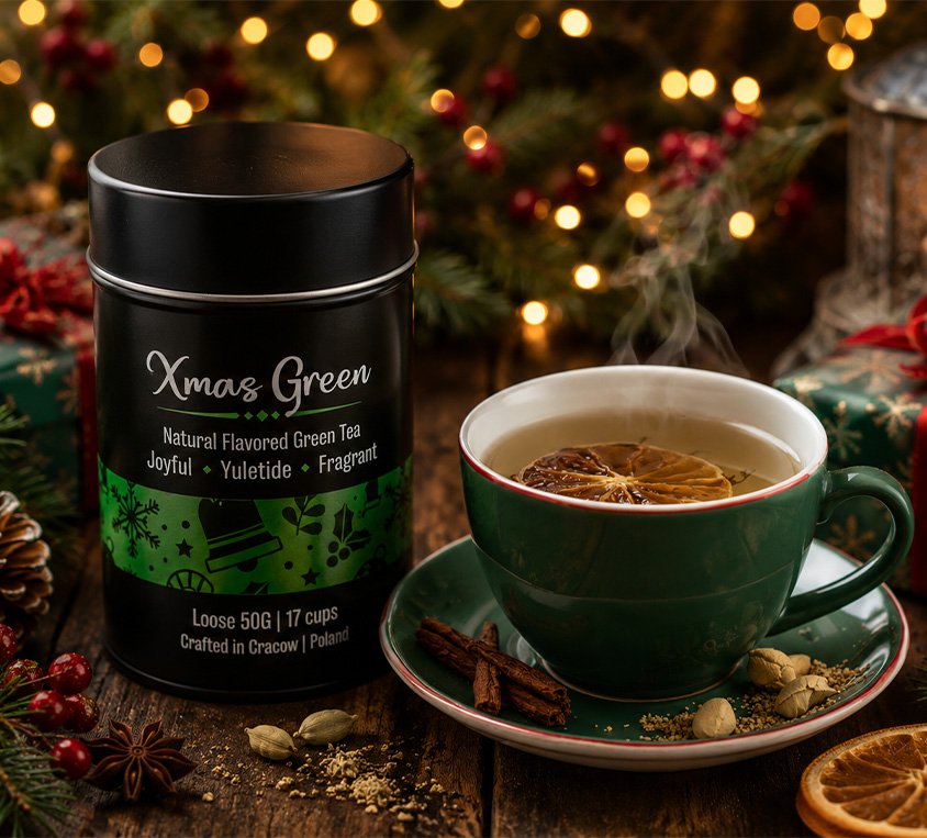 Green Xmas Winter Punch z pomarańczą i przyprawami